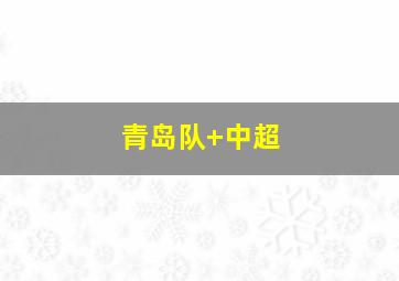 青岛队 中超